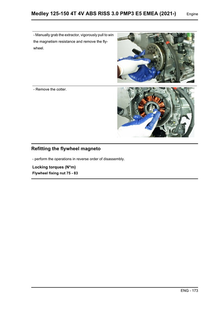 2021 onwards Piaggio Medley 150 Euro5 Scooter Service Manual