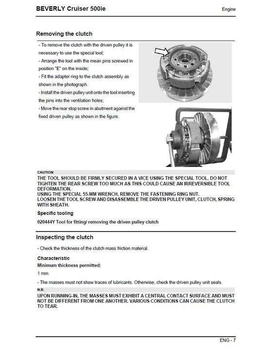 2006-2012 Aprilia SportCity One 125 Manual de servicio de scooter
