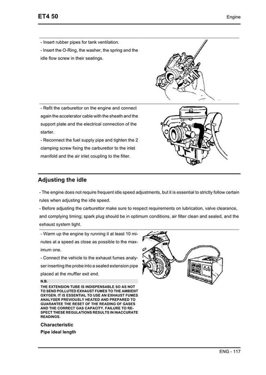 2000 on Vespa ET4 50 50cc Scooter Service Manual