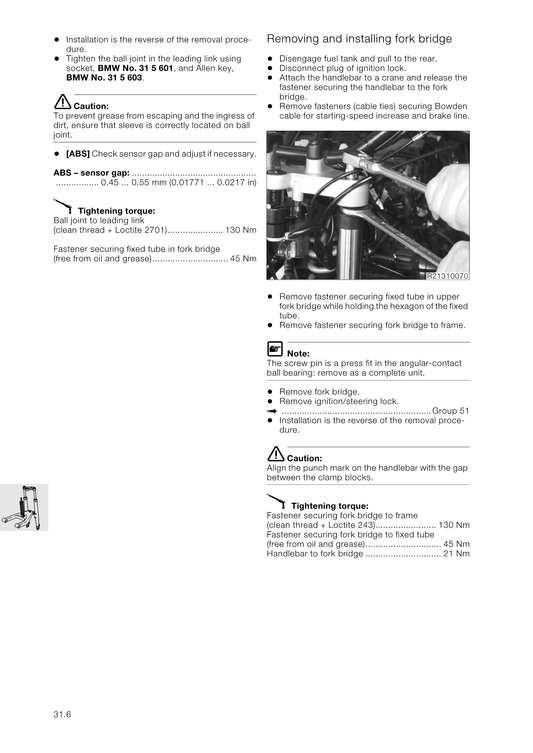 2001 -2005 BMW R1150 GS Adventure Service Manual