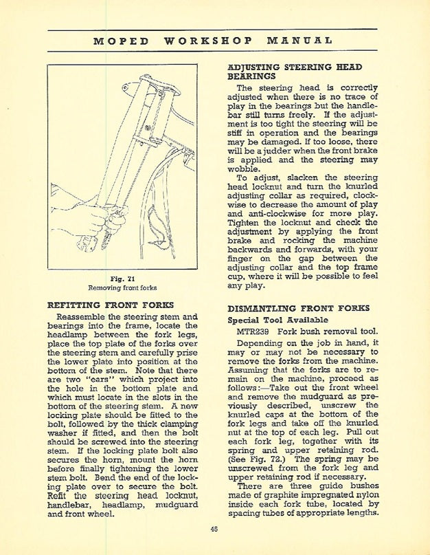 1969-1977 Honda PS50 Sportmoped-Roller-Handbuch