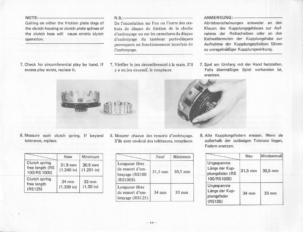 1976-1981 Yamaha RS100 RS100T RS 100 Service Manual