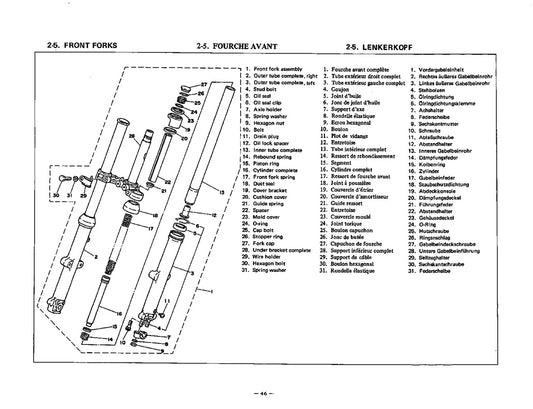 1976-1981 Yamaha RS100 RS100T RS 100 Service Manual