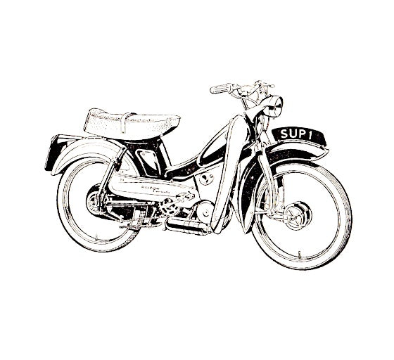 1969-1977 Honda PS50 Manual de scooter ciclomotor deportivo