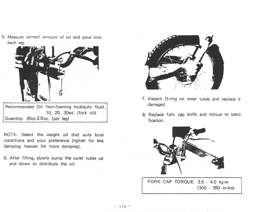 1973-1989 Yamaha TY80 TY80A Trial Service Manual