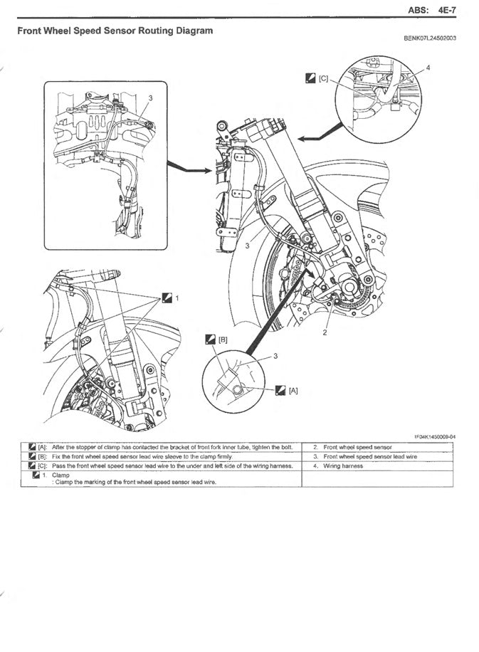 2015-2016 Suzuki GSXS750 GSX-S 750 Manual de servicio