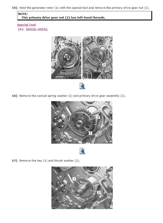 2014-2019 Suzuki DL1000 V-Strom Service Manual