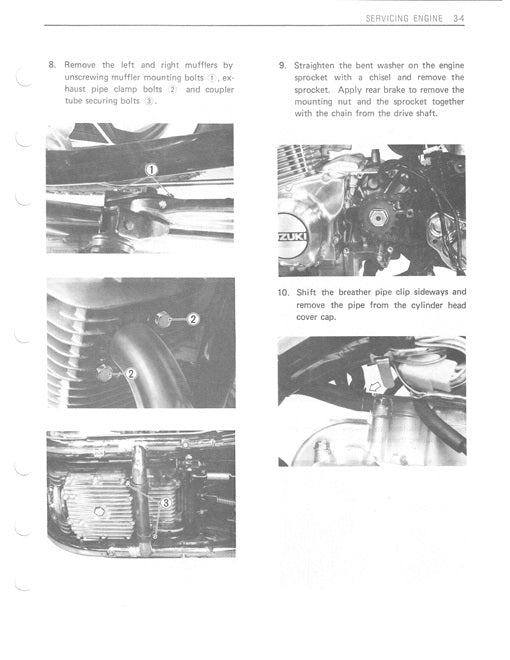 1980 Onwards Suzuki GS450S Twin Cylinder Service Manual