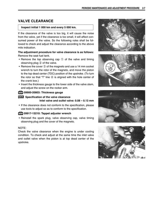 2004on Suzuki GSX150 GSX 150 Service Manual