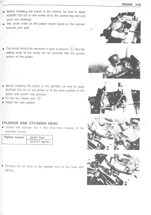 1992-1999 Suzuki RG150 RG150E RG150ES Service Manual