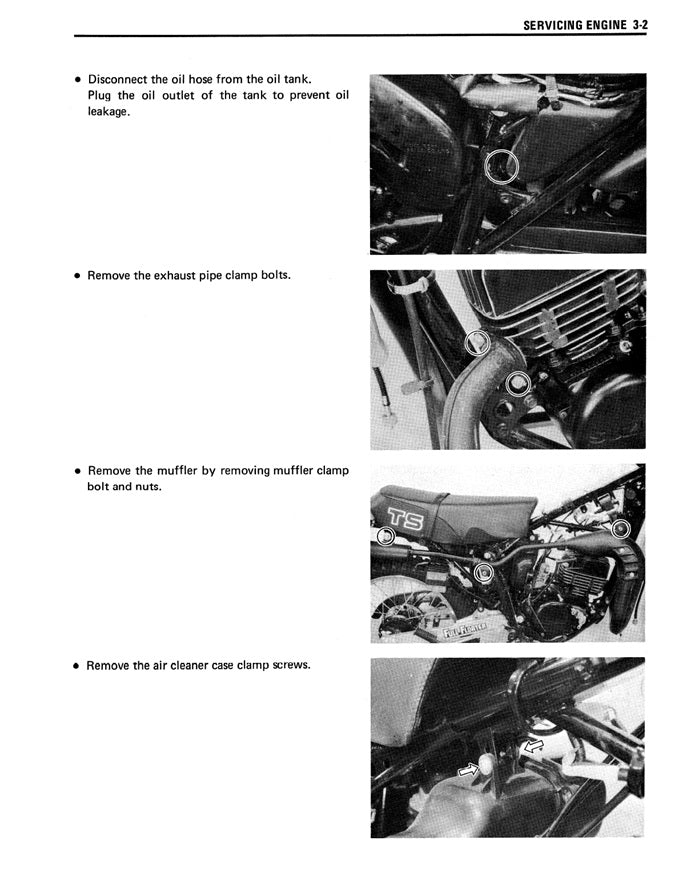 1989-1996 TS200R TS 200 Manual de servicio