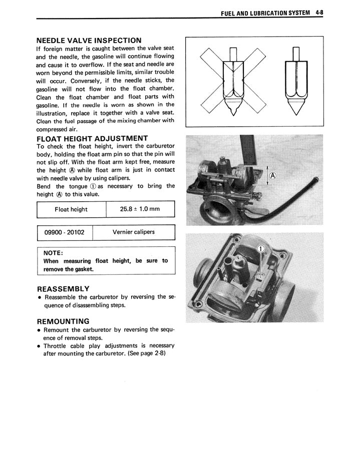 1989-1996 TS200R TS 200 Manual de servicio
