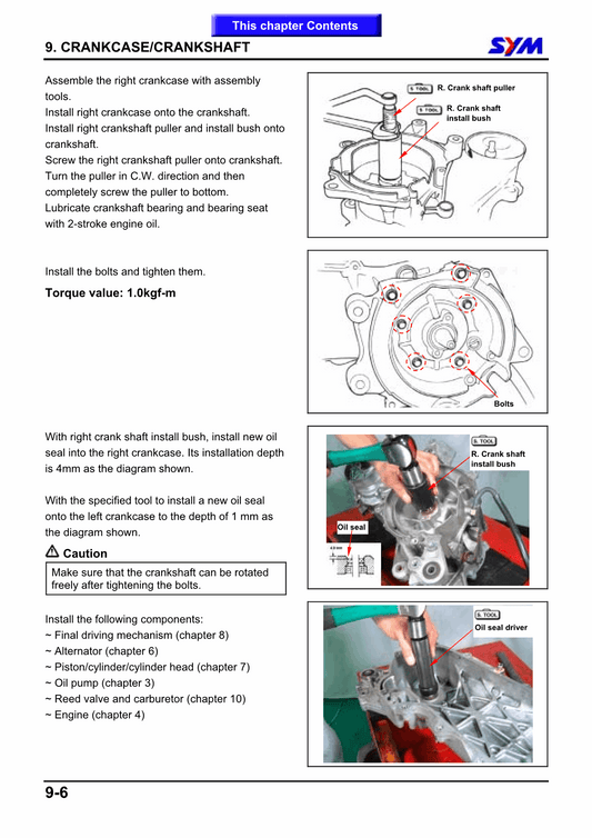 1999-2006 SYM Fiddle 50 50cc Service Manual