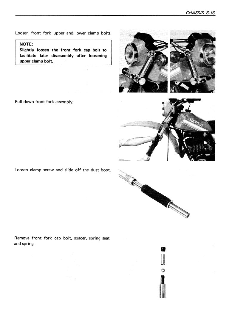 1989-1996 TS200R TS 200 Manual de servicio