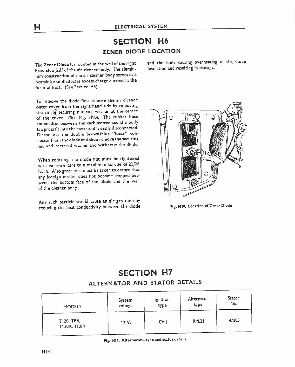 1972on Triumph Tiger TR6R TR6RV 650 Service Manual