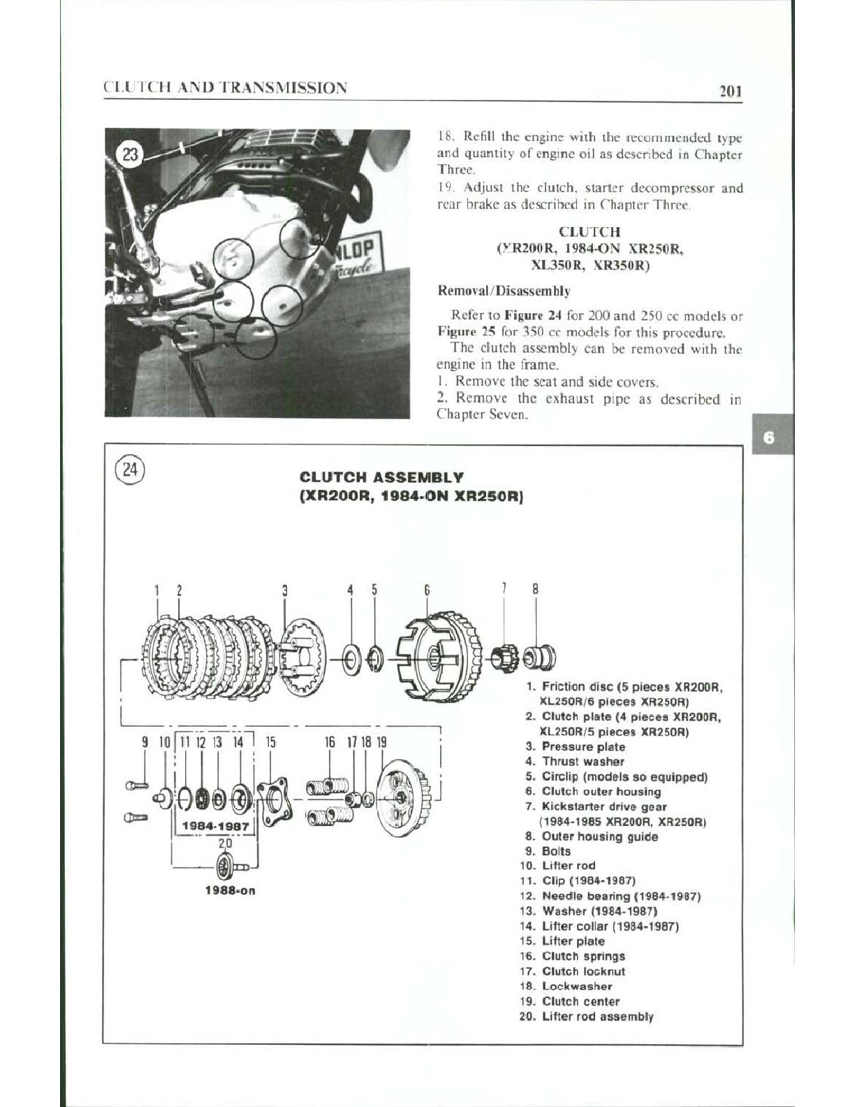 1981 to 1983 Honda XR250R XR 250 Service Manual