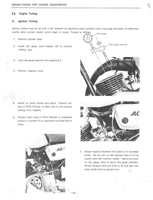 1981 Onwards Yamaha AG 100 AG100 Service Manual