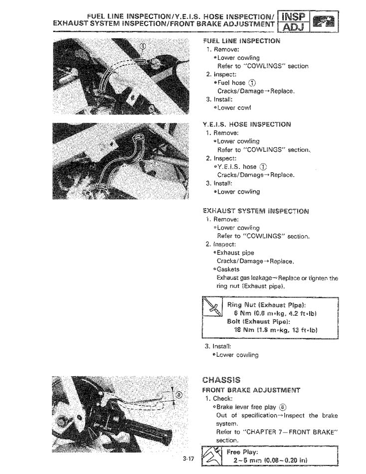 1986on Yamaha YSR50 YSR 50 50cc Service Manual