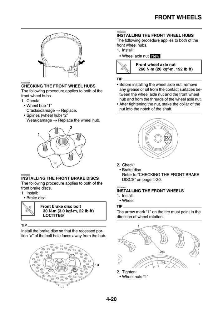 2018 onwards Yamaha YFM450 Kodiak ATV Quad Service Manual