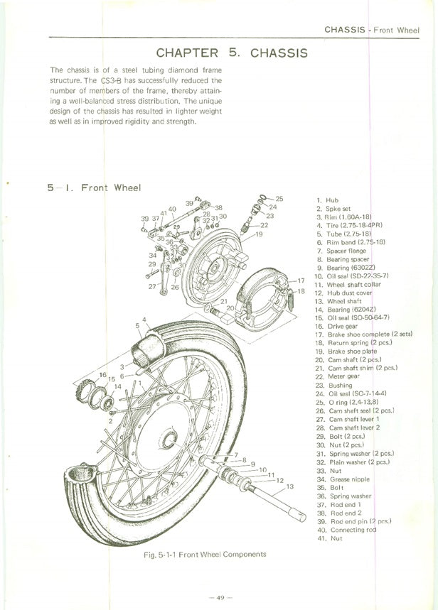 1971-1972 Yamaha CS3C 200cc Service Manual