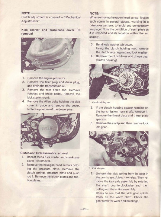 1980 Yamaha IT425 IT 425 Service Manual