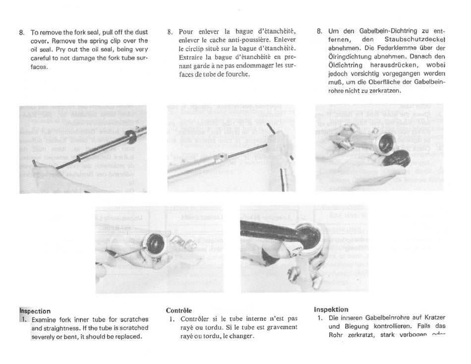 1980-1981 Yamaha XS850 XS 850 G Manual de servicio