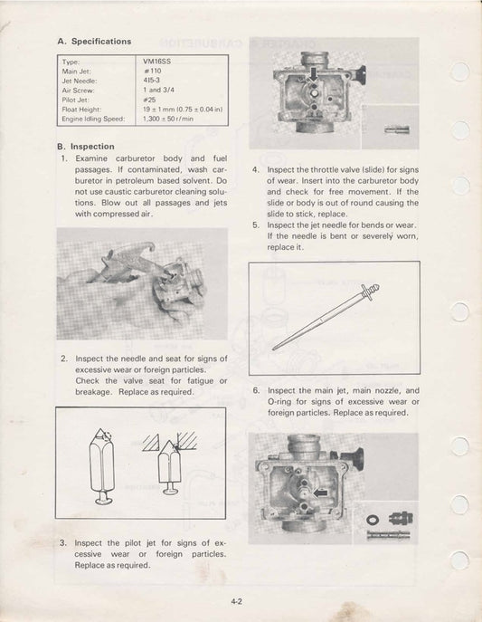 1979on Yamaha RX 50 RX50 Special Service Manual