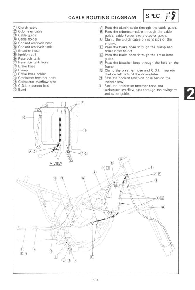 1991-1997 Yamaha WR200 WR 200 Service Manual