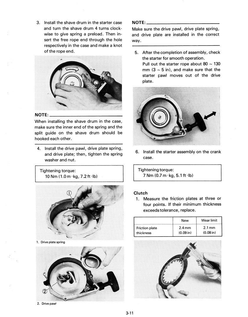 1981-1983 Yamaha YT175 Tri-Moto Trike Service Manual