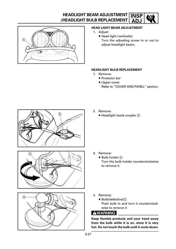1999on Yamaha YW100 100cc BW's Bee Wee Scooter Service Manual