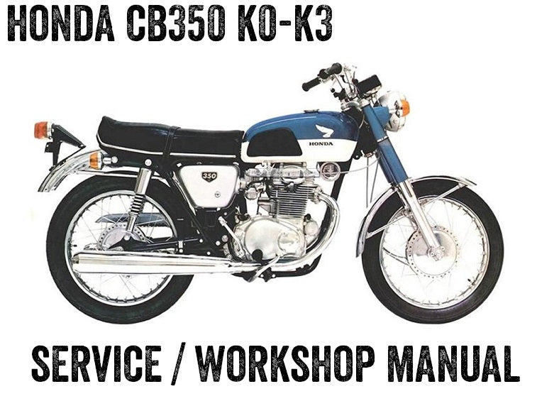 19721976 Honda CB350 K4 K5 Repair Service Manual retro