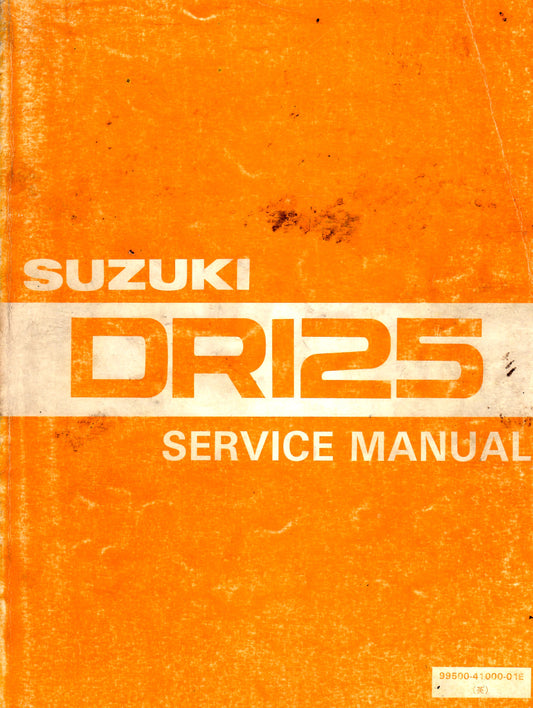 1985-1986 Suzuki DR600 DR600S DR 600 Servicehandbuch