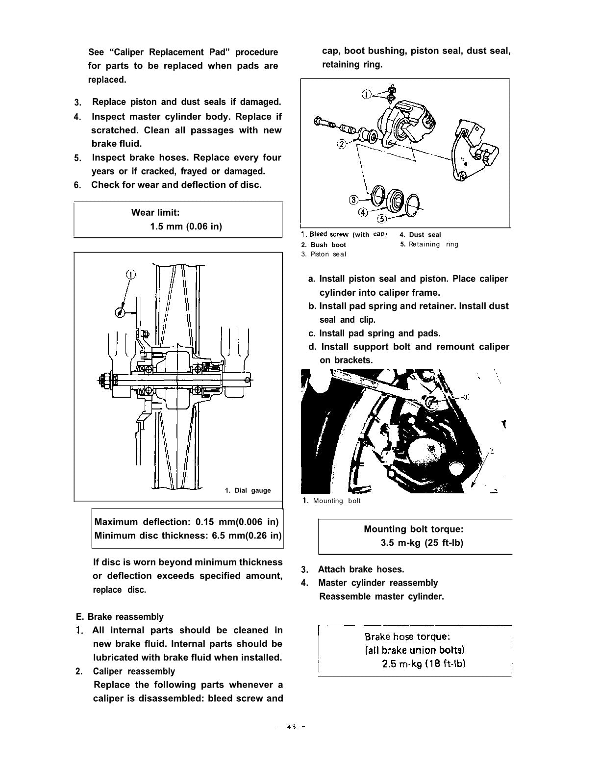 1982-1983 Yamaha XS650 SH XS 650SH XS650SH Special Service Manual