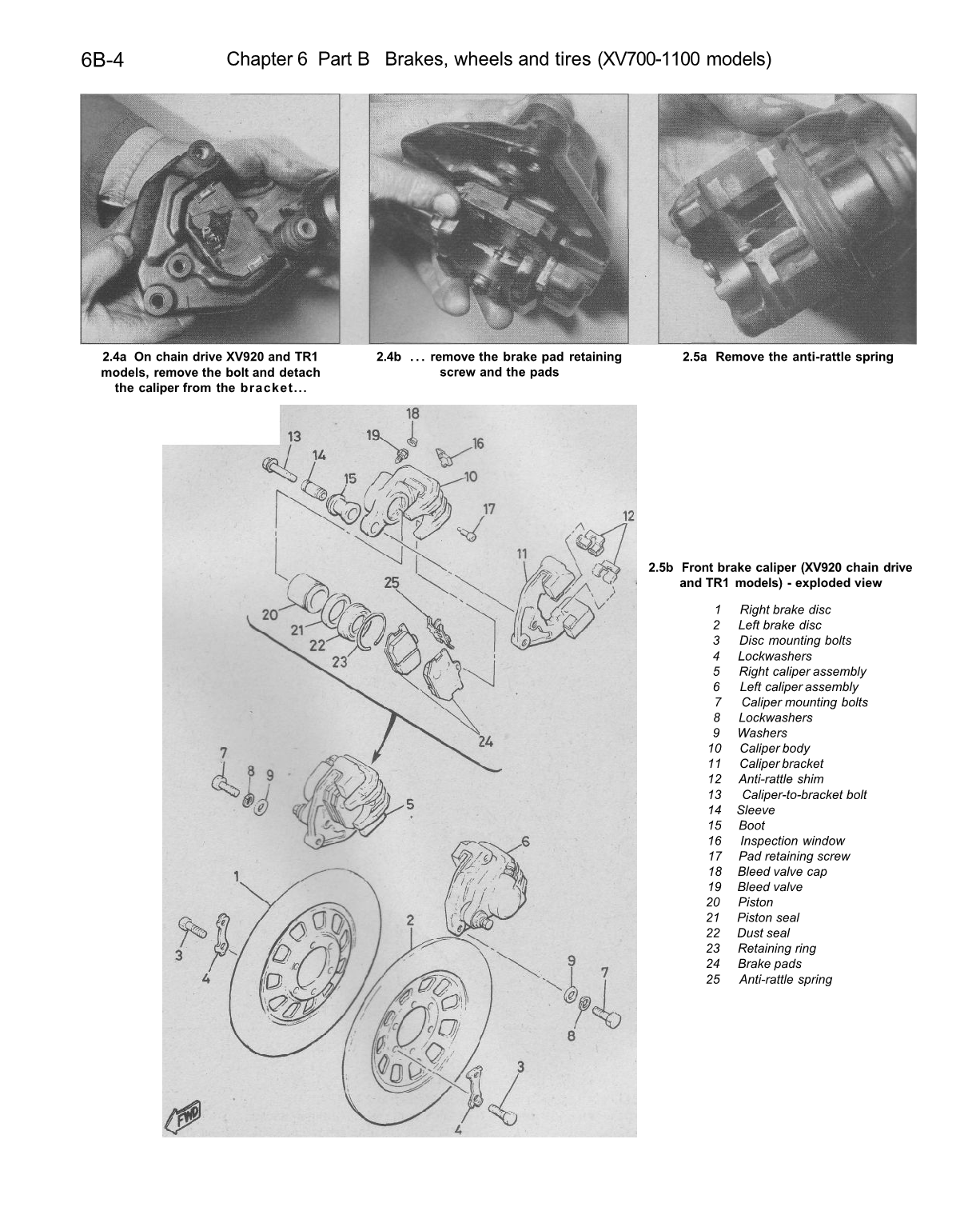 1986-1999 Yamaha XV1100 XV 1100 Virago Service Manual