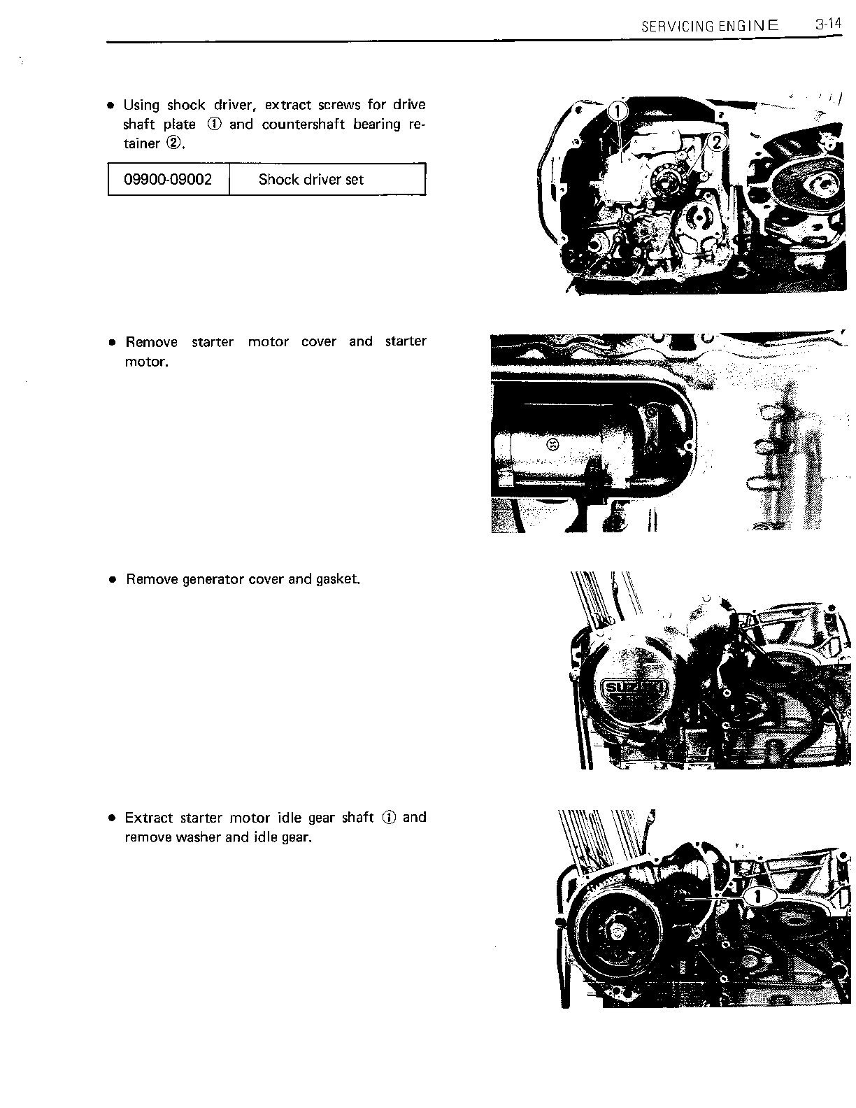 1980-1981 Suzuki GS750EX GSX 750EX 16v Manual de servicio/taller
