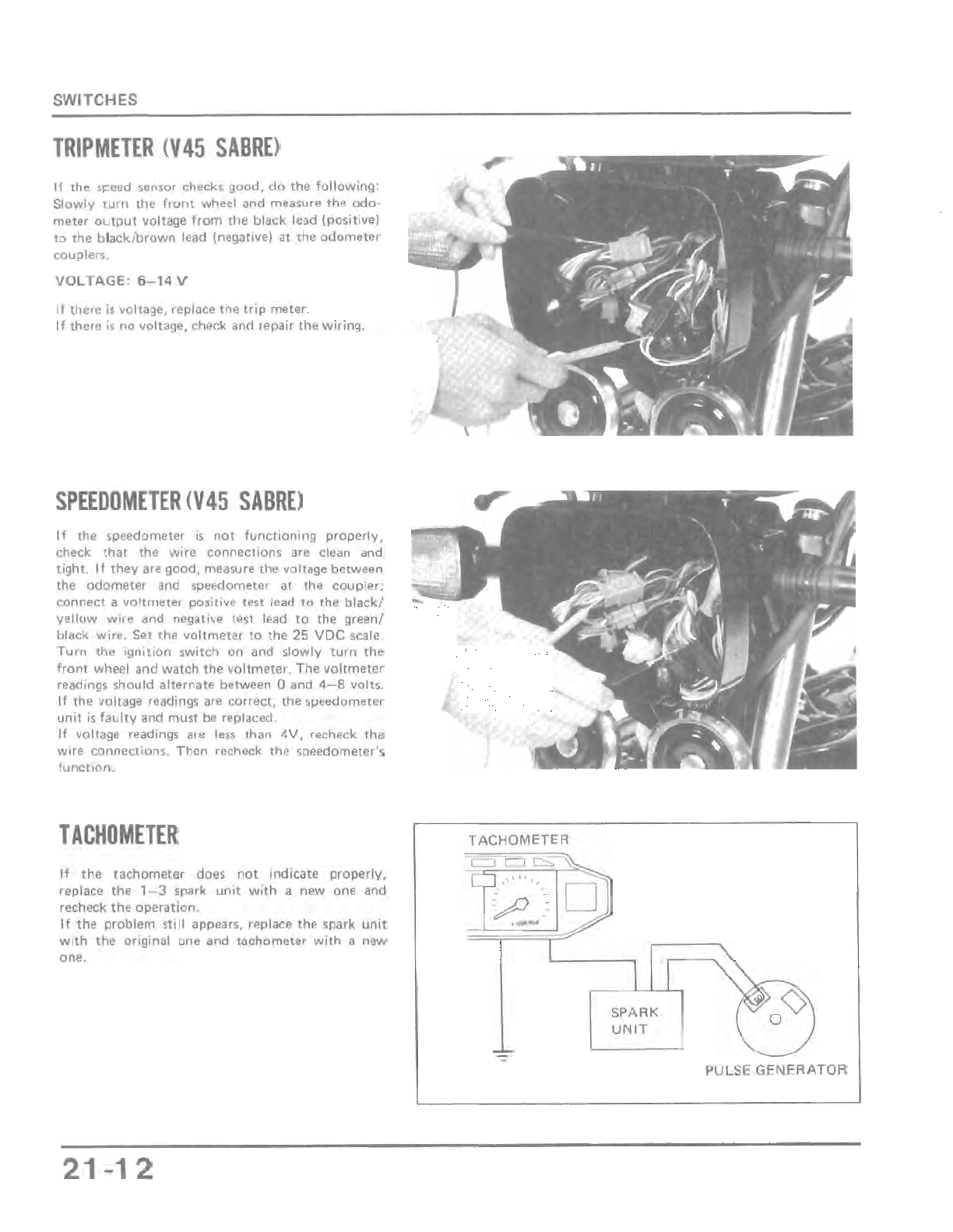 1982-1987 Honda VF700C VF700 C Magna V4 V42 Manual