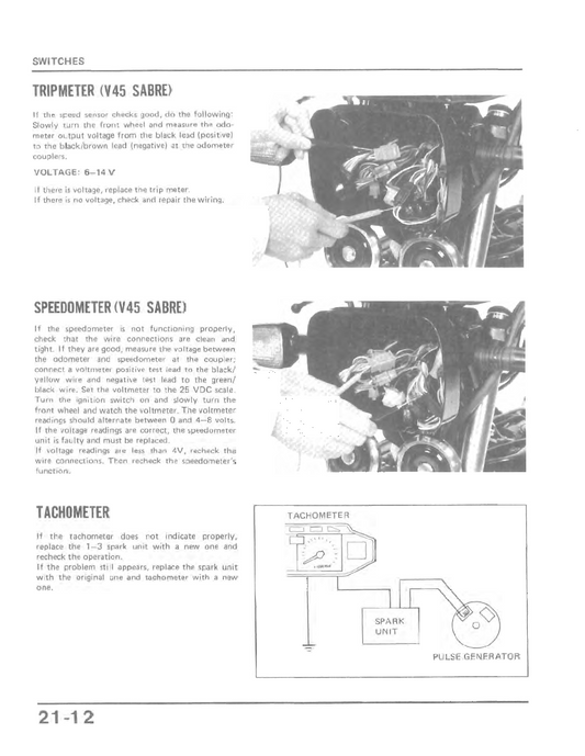 1982-1987 Honda VF700C VF700 C Magna V4 V42 Manual