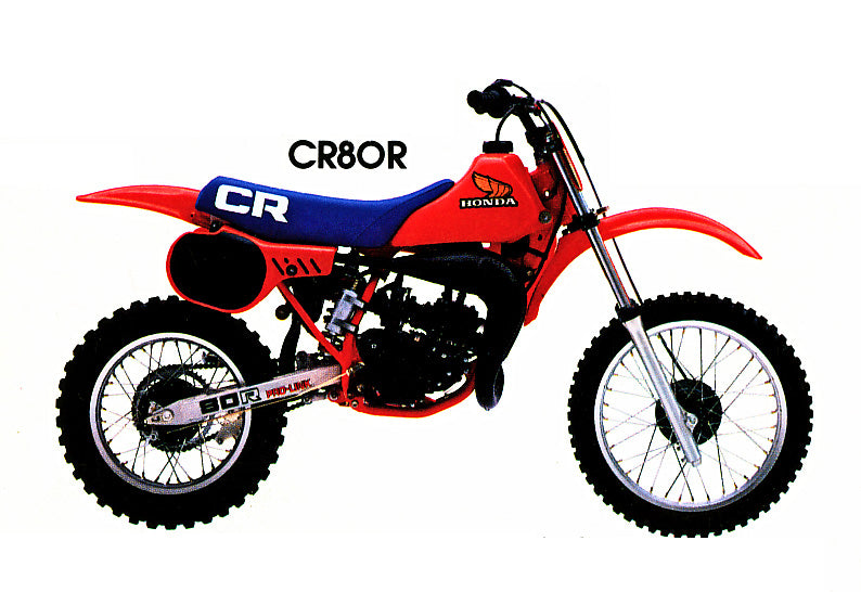 1984-1985 Honda CR80 Motocross Service/Workshop Manual – retro