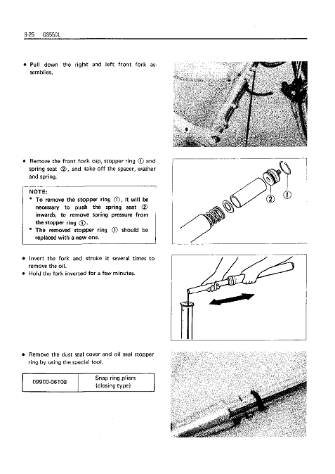 1982-1984 Suzuki GS550X GS 550X Manual de servicio/taller