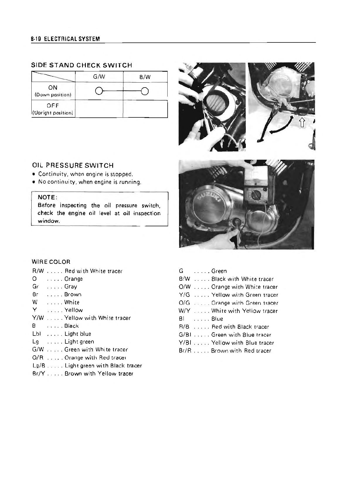1985-1986 Suzuki GV1200 GV 1200 Madura Manual de servicio