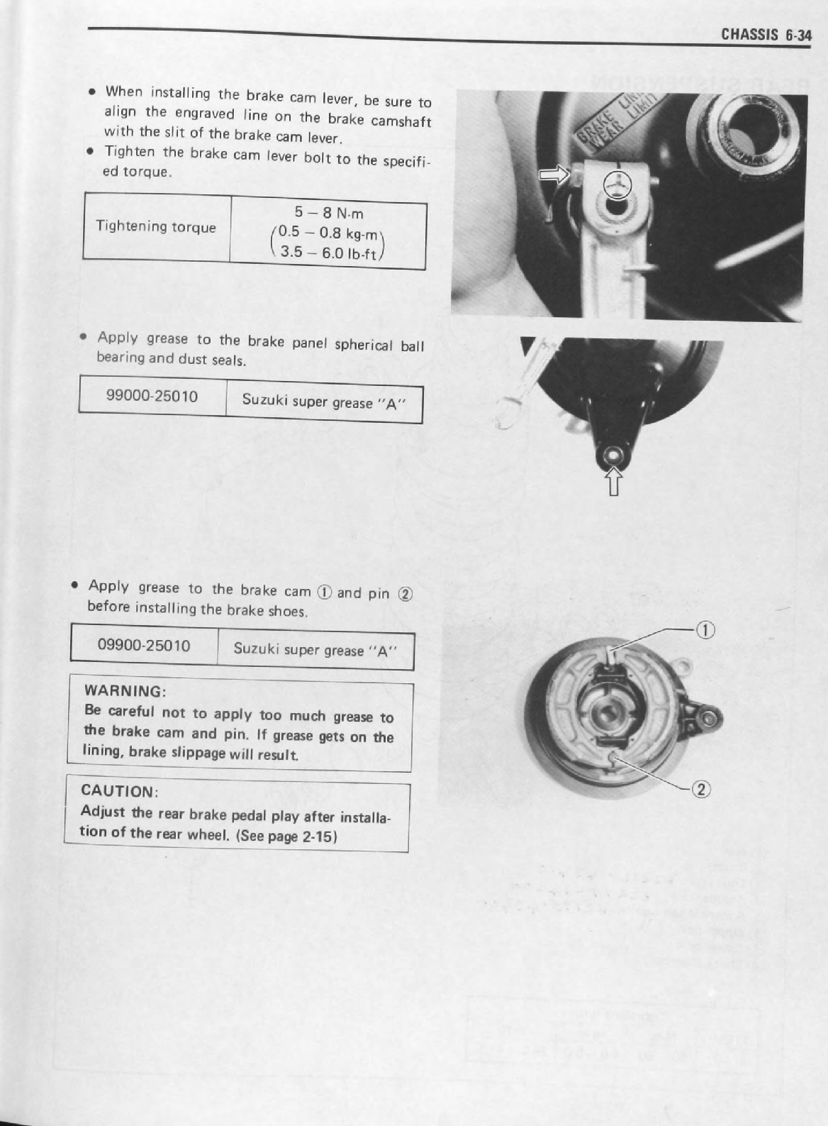 1985-1986 Suzuki DR600 DR600S DR 600 Manual de servicio