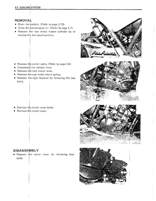1985-1992 Suzuki LT250R Quad Racer Manual de servicio