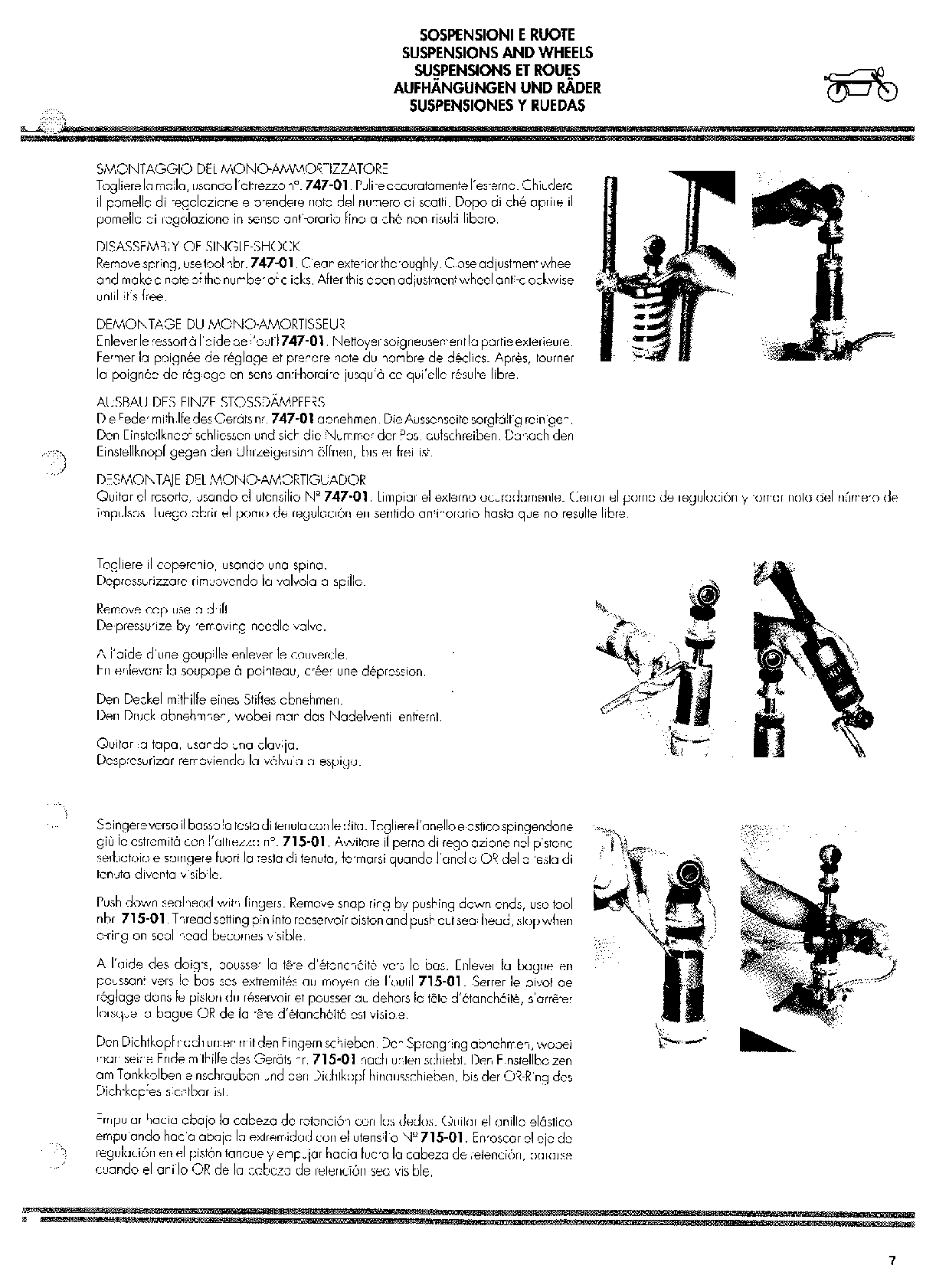 1989-1992 Ducati 851 SP SPS Sport Production Twin Manual