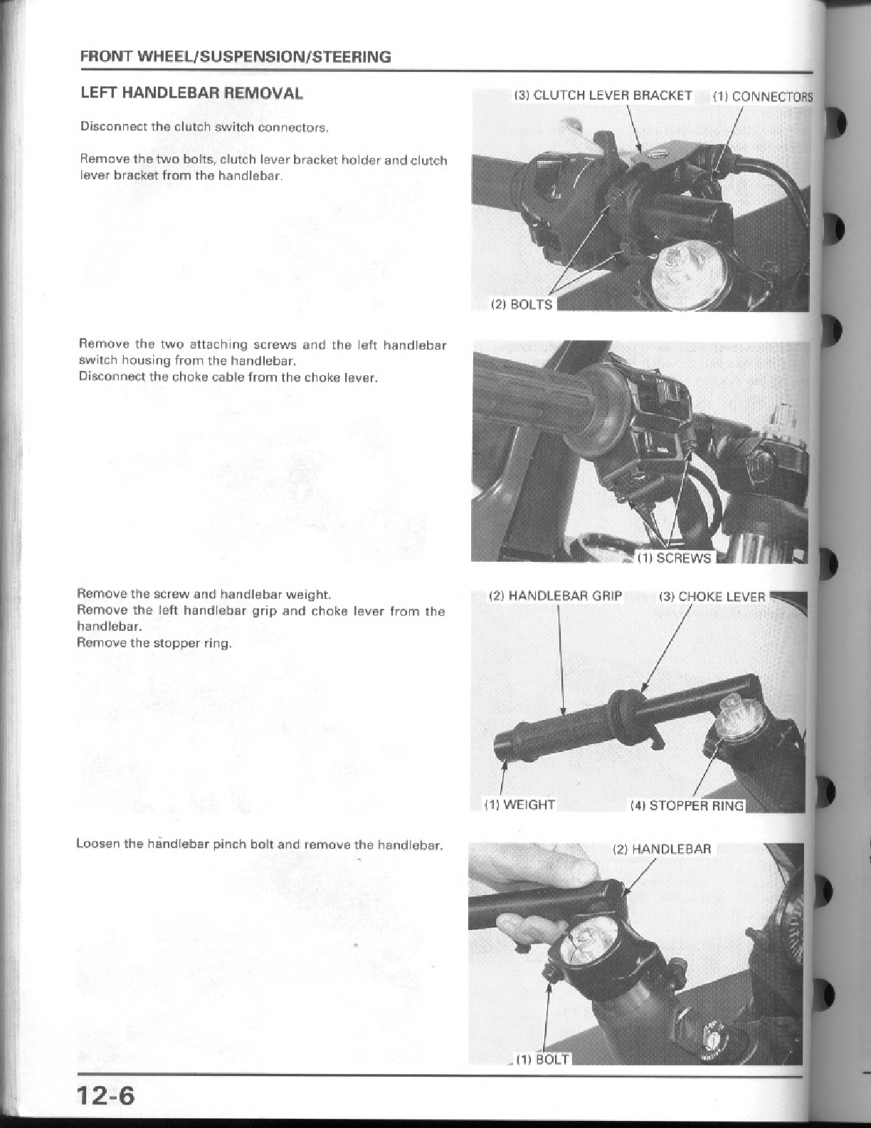 1995-1998 Honda CBR600 CBR600F F3 Handbuch