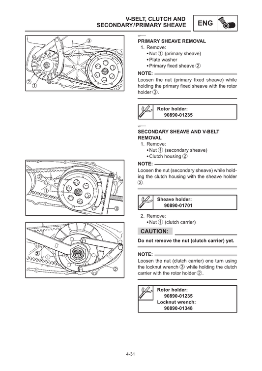 1995-1999 Manual de servicio del scooter Yamaha YP250 Majesty