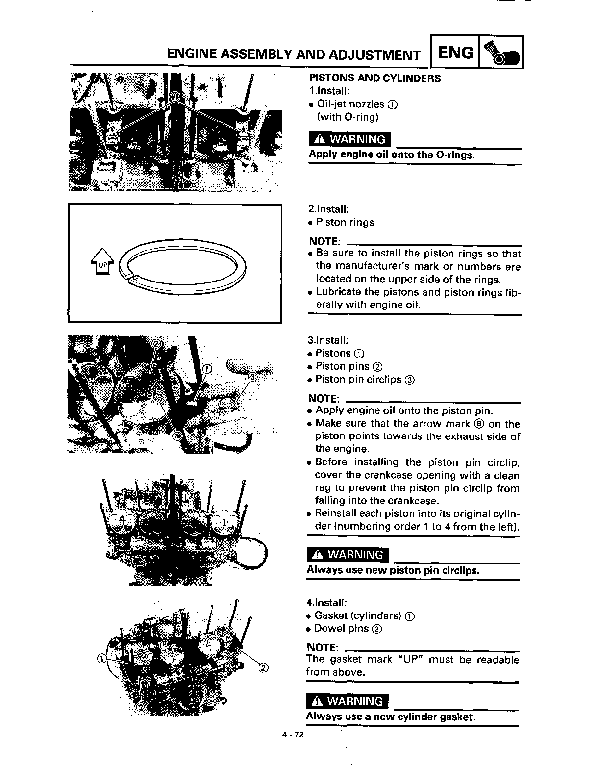 1996-2003 Yamaha YZF1000R Thunderace Service Manual