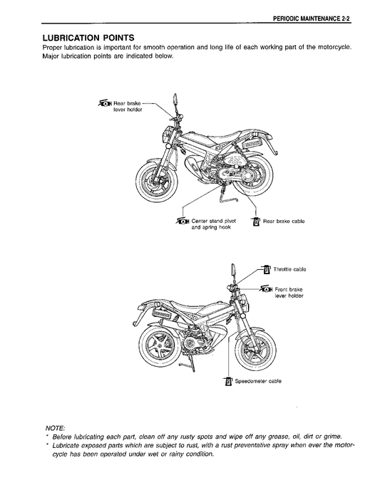 1997-2005 Suzuki TR50S Manual de scooter mágico callejero
