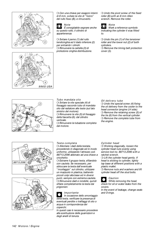 1999-2003 Ducati 996S Manual doble