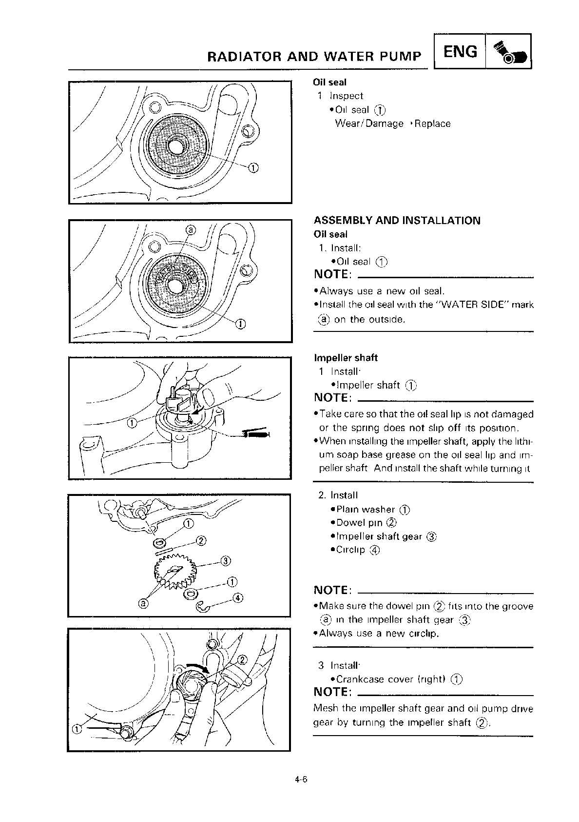 1993-2001 Yamaha YZ80 Motocross Service Manual
