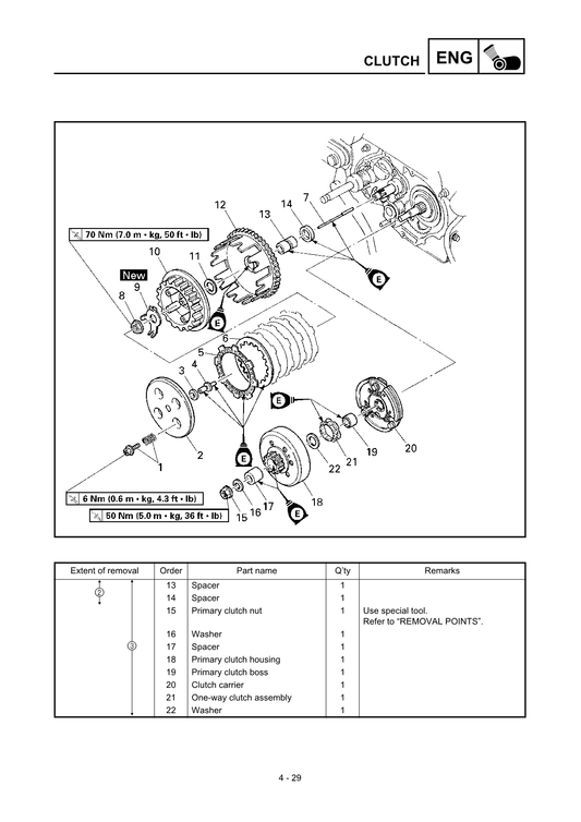 2000-2007 Yamaha TTR90 TTR 90 Manual de servicio de motocross